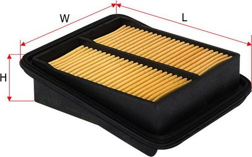 Воздушный фильтр Sakura для Honda Jazz I 2002-2008. Артикул A-1661