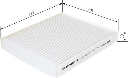 Салонный фильтр Bosch. Артикул 1 987 432 053