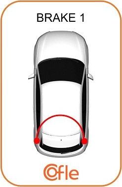 Трос ручника (тросик ручного тормоза) Cofle. Артикул 1401.1