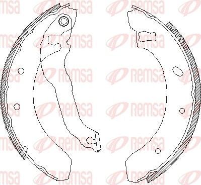 Тормозные колодки Remsa задние для Ford Escort V 1990-2000. Артикул 4395.00