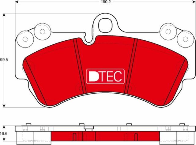 Тормозные колодки TRW DTEC COTEC. Артикул GDB1720DTE