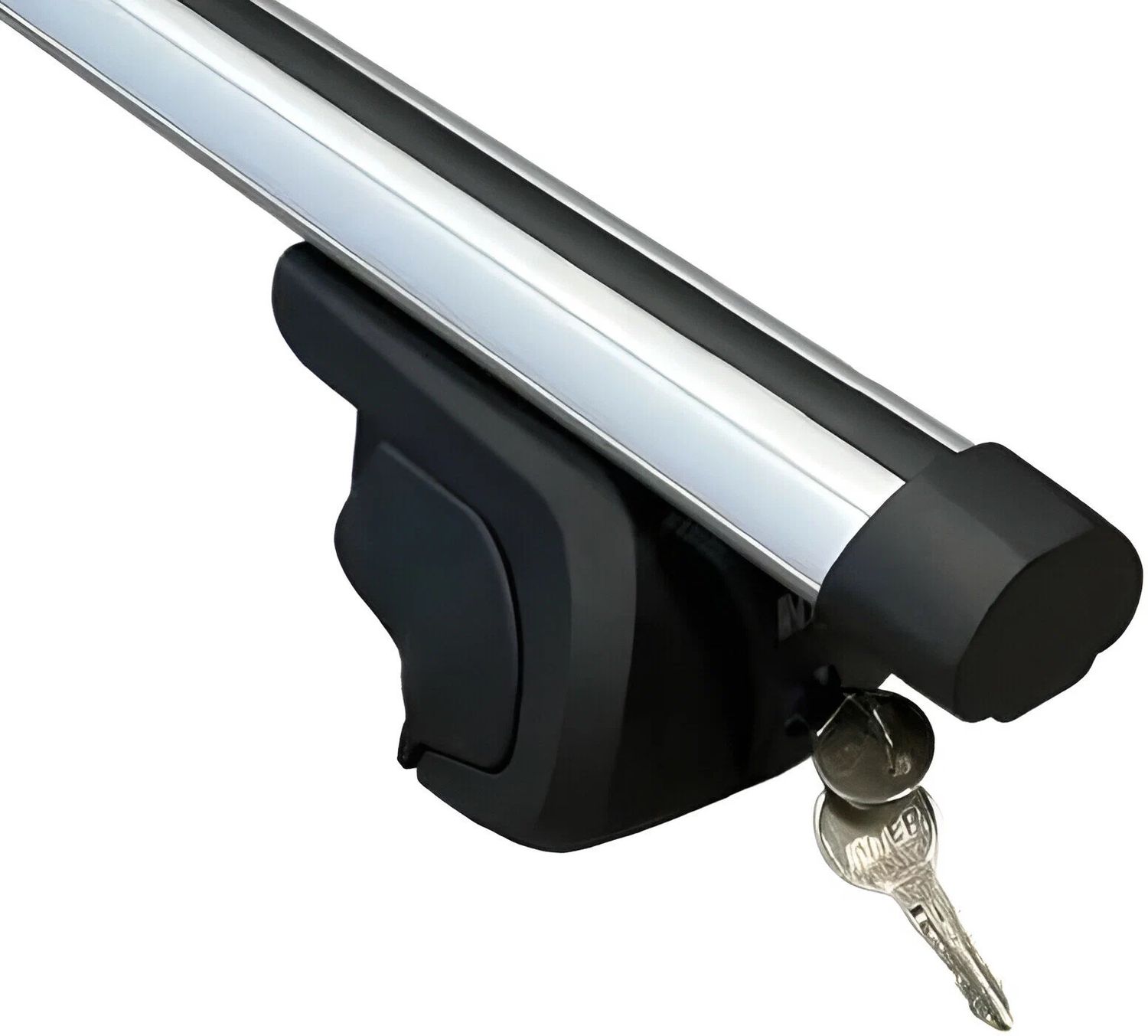 Багажник на рейлинги INTER Titan i-Pro (с замком) для Geely Coolray 2020-2026 (Аэродинамические дуги). Артикул 5527-1006