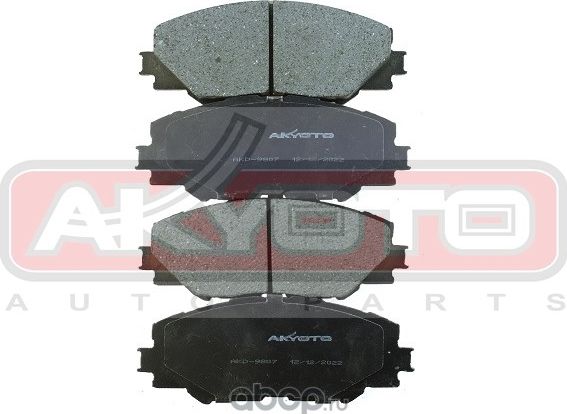 AKD-9807 ASVA КОЛОДКИ ТОРМОЗНЫЕ (10702070/110323/3100792/1, Китай). Артикул AKD9807