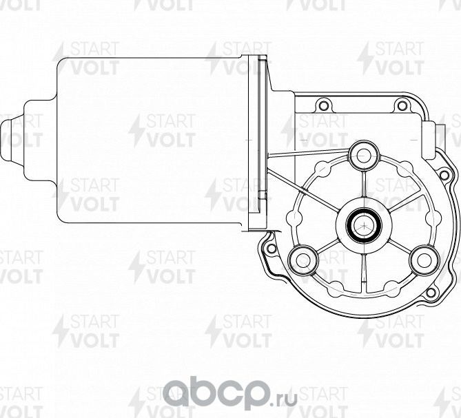 Мотор стеклоочистителя (моторчик дворников) StartVOLT. Артикул VWF 2104