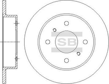 Тормозной диск Sangsin Hi-Q. Артикул SD4236