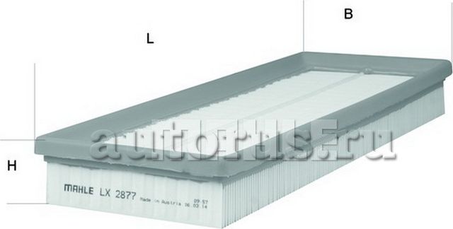 Воздушный фильтр Mahle-Knecht. Артикул LX 2877