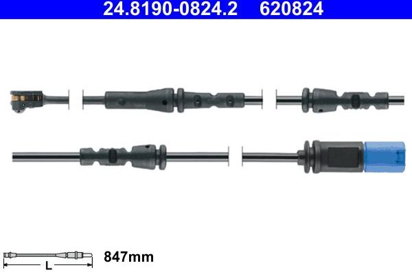 Датчик износа тормозных колодок  ATE. Артикул 24.8190-0824.2