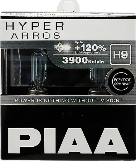 Лампы галогенные 3900K 55W (2 шт) Светоотдача +120% (Piaa). Артикул HE905H9