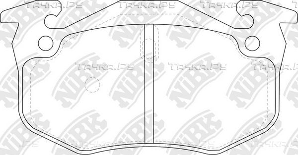 Тормозные колодки NiBK задние для Renault Clio II 1998-2013. Артикул PN0270