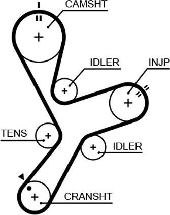 Ремень ГРМ Gates (HNBR (Hydrierter Acryl-Nitril-Butadien-Kautschuk)). Артикул 5641XS