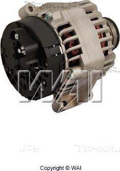 Генератор WAI для Fiat 500 II 2009-2026. Артикул 24017N