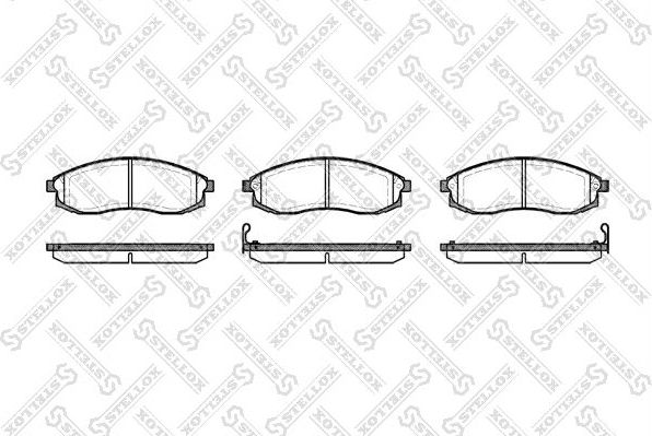 Тормозные колодки Stellox. Артикул 609 002-SX