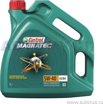 Масло моторное MAGNATEC A3/B4 5W40 синт.4л CASTROL. Артикул 156E9E