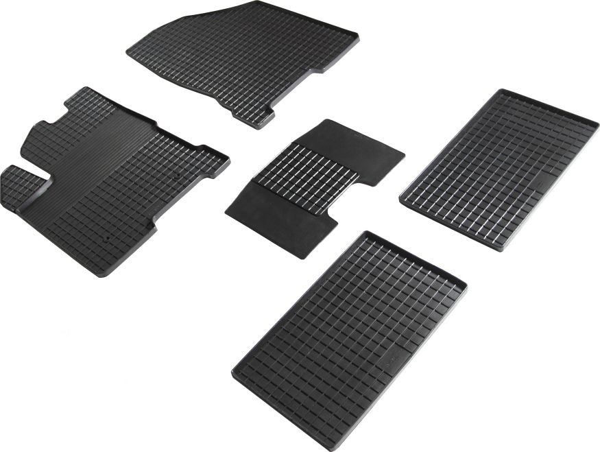 Коврики резиновые Seintex с узором сетка для салона Lada Vesta 2017-2026. Артикул 90630