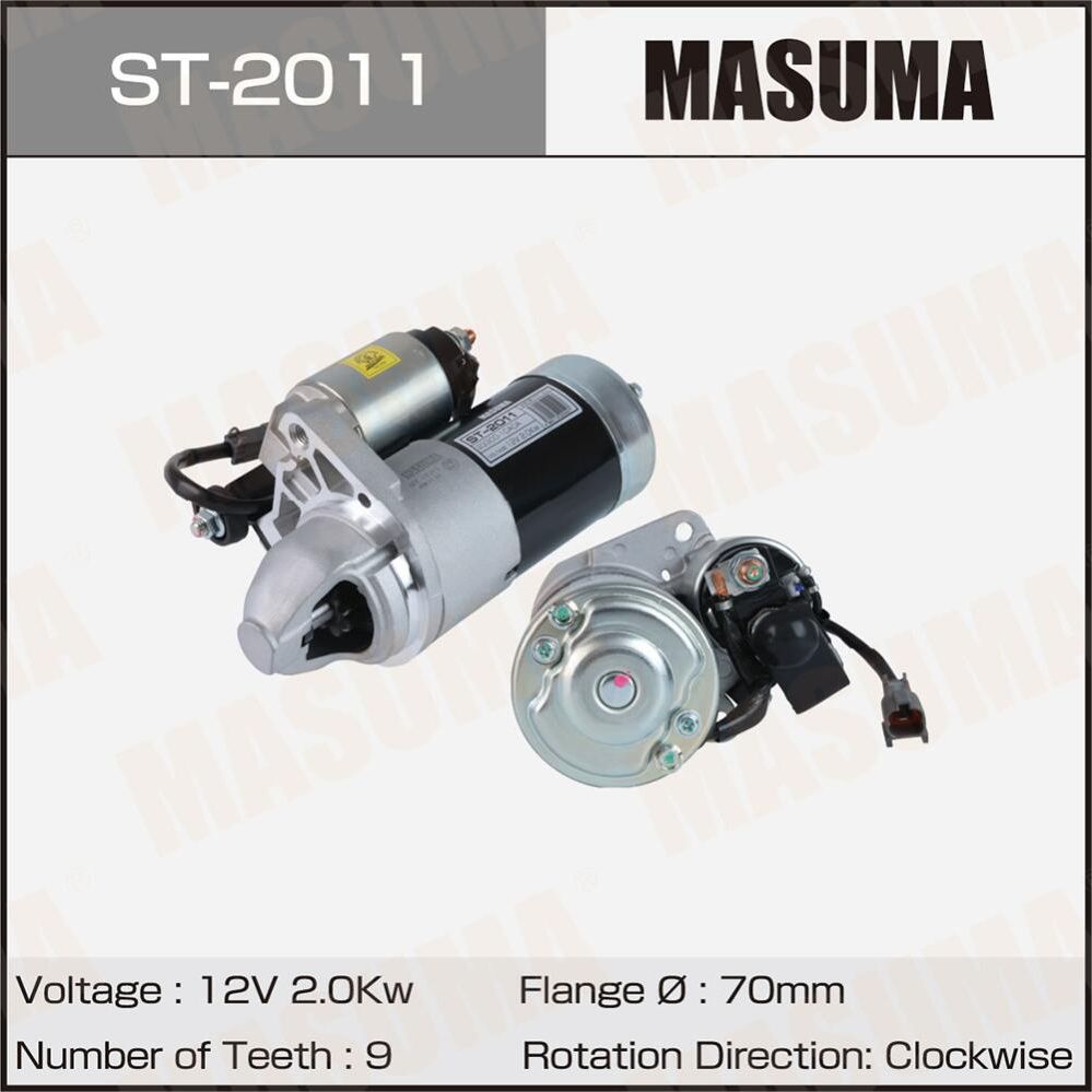 Стартер MASUMA, NISSAN / VK56DE (12V/2.0KW). Артикул ST2011