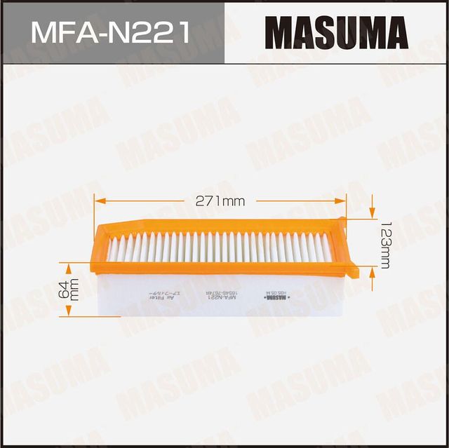Воздушный фильтр A0614 MASUMA DUSTER I / II (1/40). Артикул MFAN221