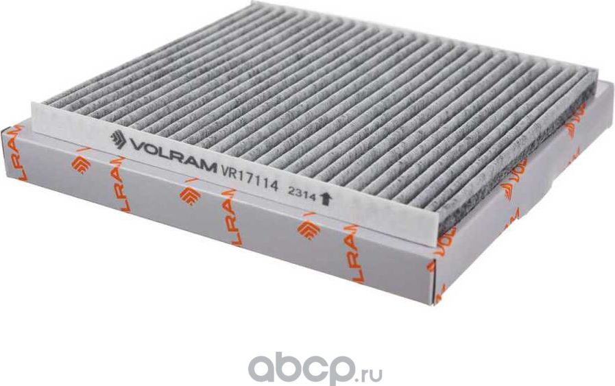 ФИЛЬТР САЛОННЫЙ HYUNDAI SOLARIS 1.4-1.6 11- KIA RIO III 1.1-1.6 11- УГОЛЬНЫЙ ( (Volram). Артикул VR17114