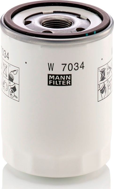 Масляный фильтр Mann-Filter для Ford Transit Custom I 2015-2026. Артикул W 7034