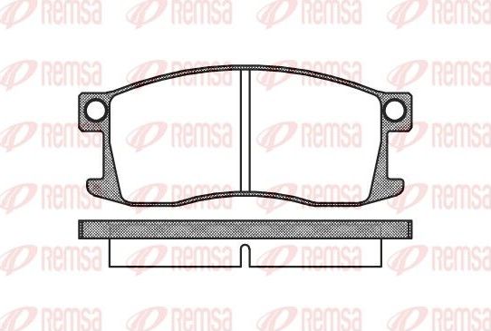 Тормозные колодки Remsa. Артикул 0110.00