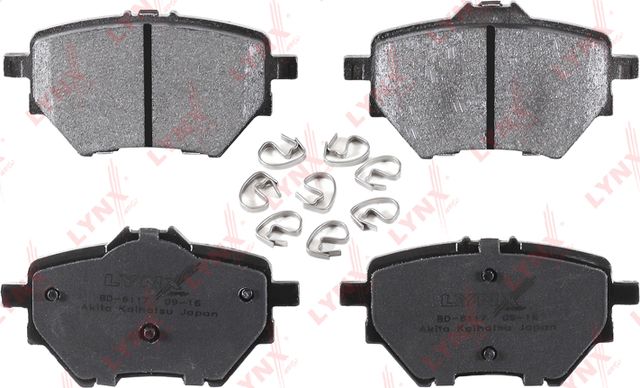 Тормозные колодки LYNXauto задние для Haval H2 2014-2026. Артикул BD-6117
