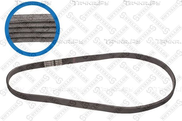 Приводной ремень поликлиновой Stellox для Mazda 626 IV (GE) 1991-1997. Артикул 05-01025-SX