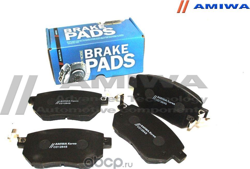 Колодки тормозные передние (Amiwa). Артикул CD1264S