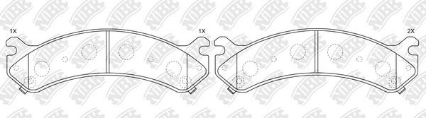 Тормозные колодки NiBK. Артикул PN0409