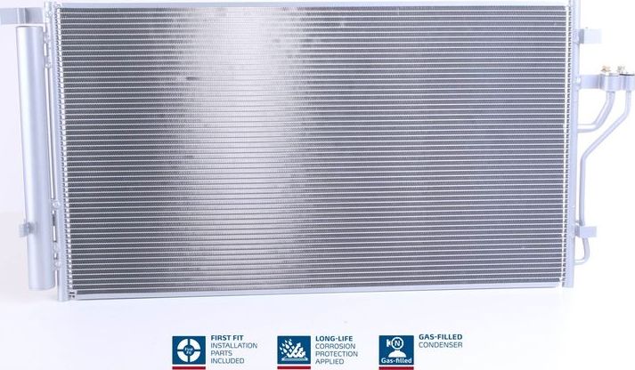 Радиатор кондиционера (конденсатор) Nissens (алюминий). Артикул 940351