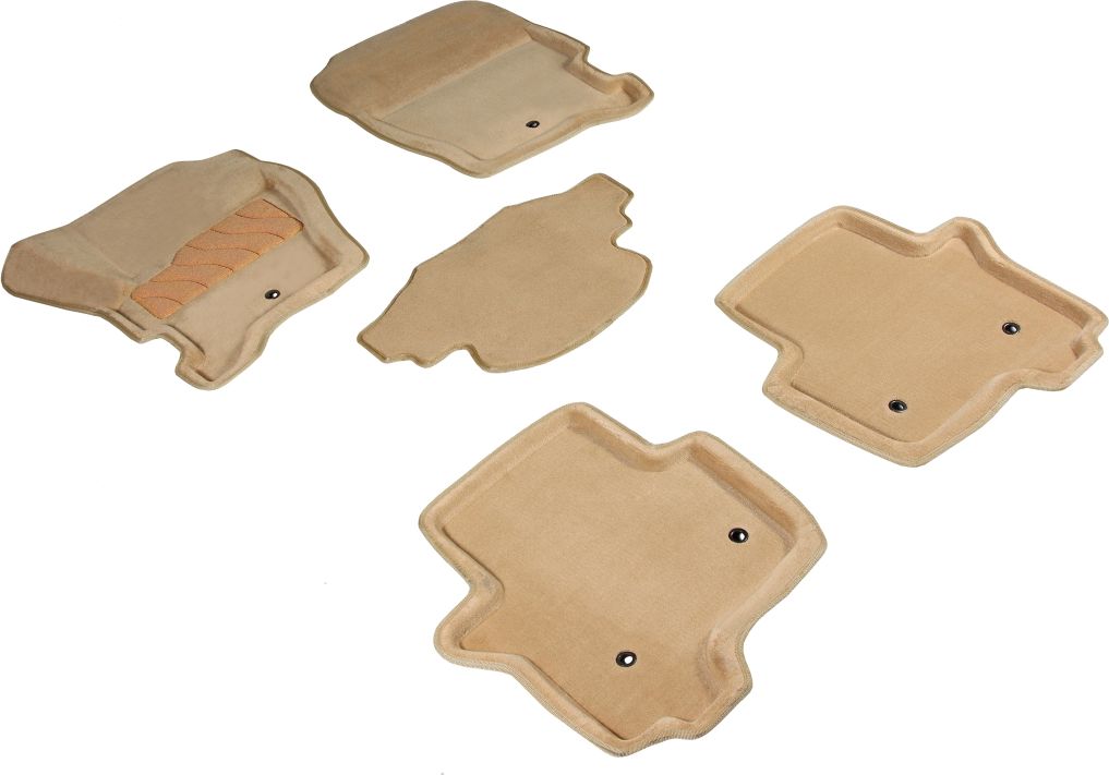 Коврики Seintex 3D ворсовые для салона Land Rover Discovery IV 2009-2016 бежевый. Артикул 84114