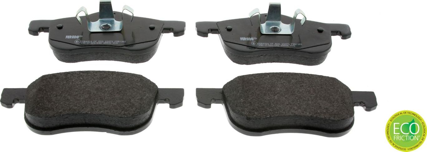 Тормозные колодки Ferodo Premier Eco Friction передние для Volvo V70 II 1999-2008. Артикул FDB1382