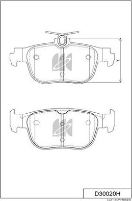 Тормозные колодки MK Kashiyama. Артикул D30020H