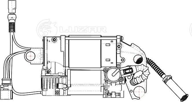 Компрессор пневмоподвески Luzar. Артикул LAS 1804