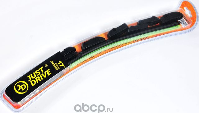 Щетка бескаркасная 17/425мм (8 адаптеров) (Just Drive). Артикул JDWB425FS