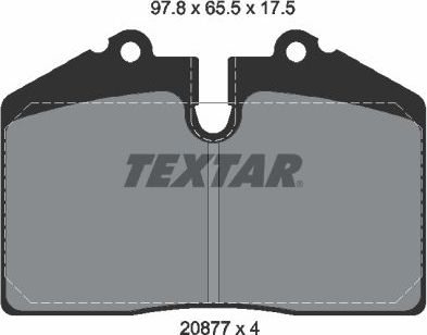 Тормозные колодки Textar Q+. Артикул 2087709