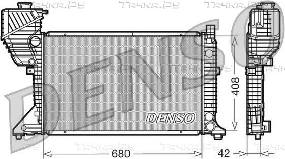 Радиатор охлаждения двигателя Denso (алюминий). Артикул DRM17011
