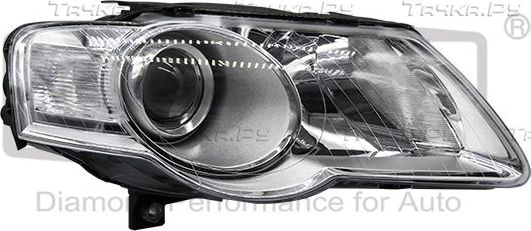 Фара передняя основная DPA правая для Volkswagen Passat B6 2005-2011. Артикул 89410403002
