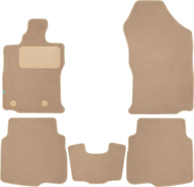 Коврики текстильные Klever Premium для салона Subaru Outback VI универсал 2022-2026 Бежевые. Артикул KLEVER0404602322112kh