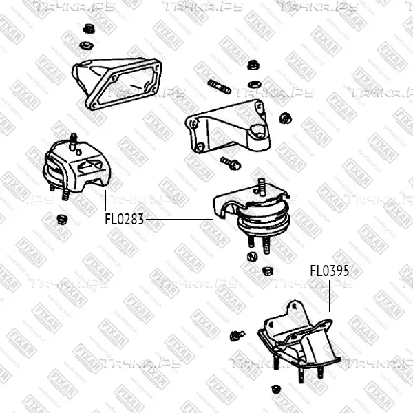 Опора двигателя TOYOTA MARK 2 96 (Fixar). Артикул FL0283
