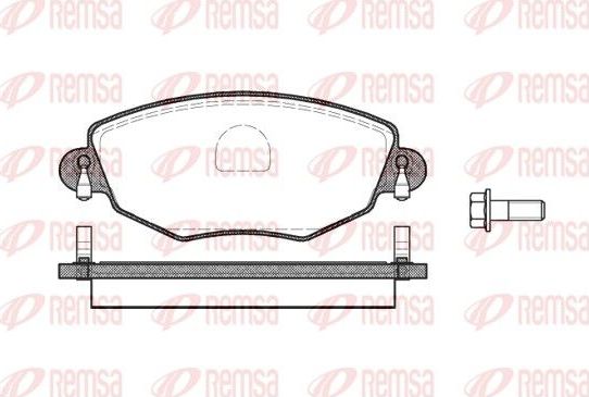 Тормозные колодки Remsa передние для Jaguar X-Type I 2001-2009. Артикул 0776.00