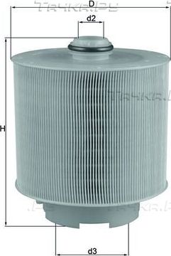 Воздушный фильтр Mahle для Audi A6 allroad II (C6) 2006-2011. Артикул LX 1006/2D