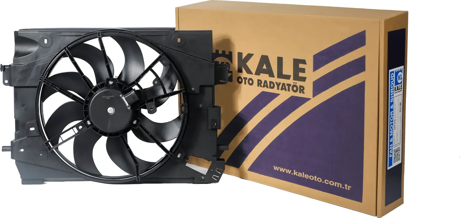 Электровентилятор радиатора для а/м Lada Vesta (15-)  Renault Logan II (12-) с кожухом (Kale). Артикул 347170