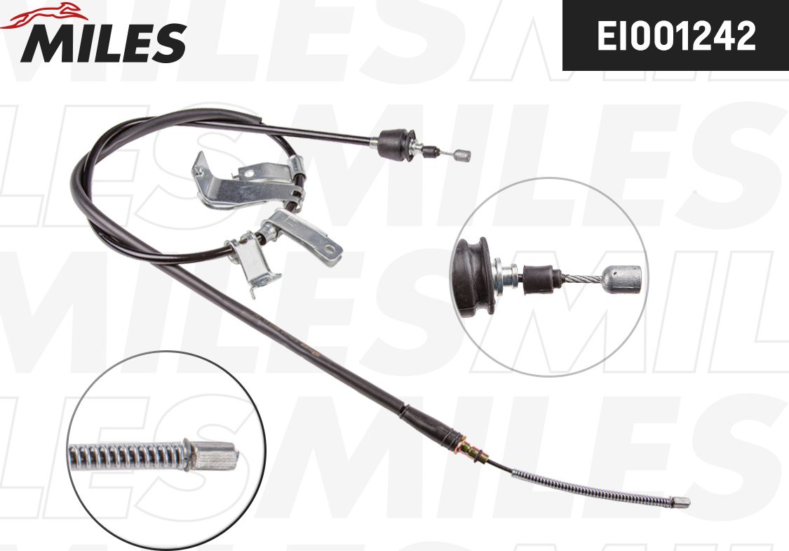 Трос ручника (тросик ручного тормоза) Miles. Артикул EI001242