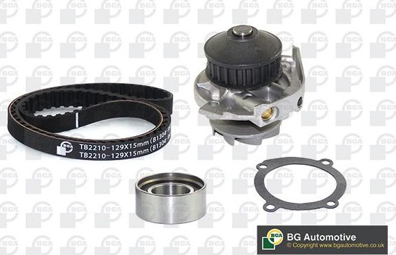 Помпа (водяной насос) с комплектом ремня ГРМ BGA для Zastava 10 2005-2008. Артикул TB2210CPK