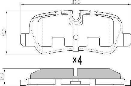 Тормозные колодки Fremax. Артикул FBP-1567