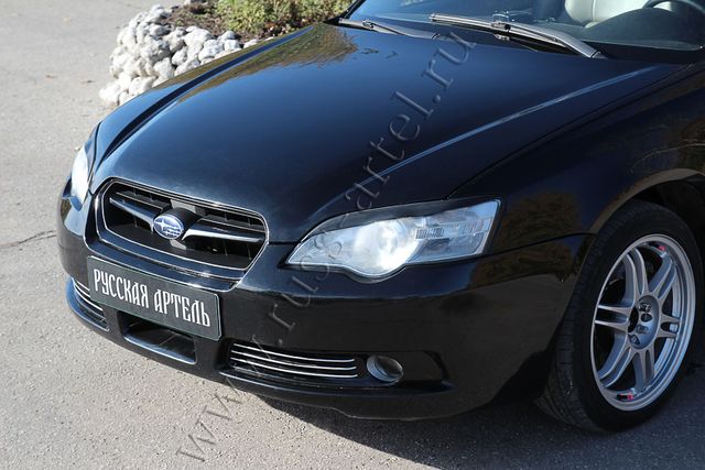 Накладки Русская Артель на передние фары (реснички) для Subaru Legacy IV 2003-2006. Артикул RESL-016100