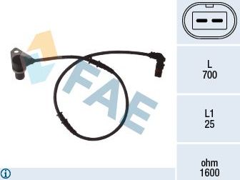 Датчик ABS FAE. Артикул 78073