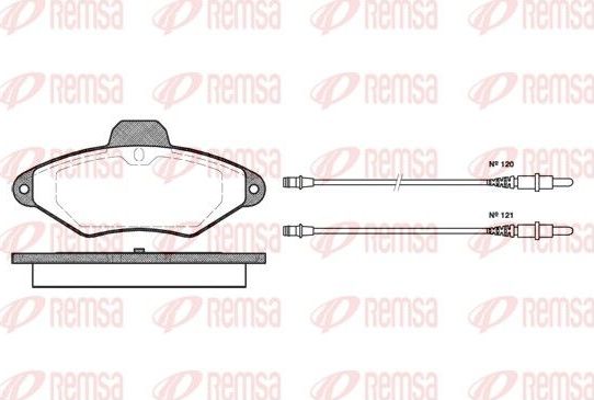 Тормозные колодки Remsa передние для Citroen Xantia I 1993-2003. Артикул 0438.04