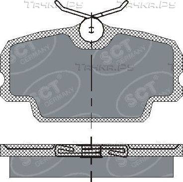 Тормозные колодки SCT-Germany. Артикул SP 141 PR