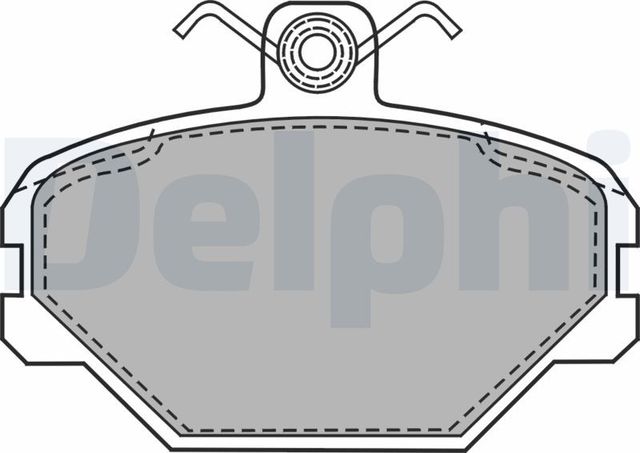 Тормозные колодки Delphi передние для Fiat Tipo 160 1988-1993. Артикул LP1444