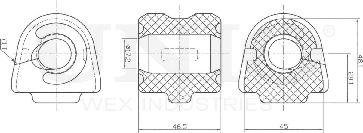 Втулка стабилизатора (Unio). Артикул RMP-10243